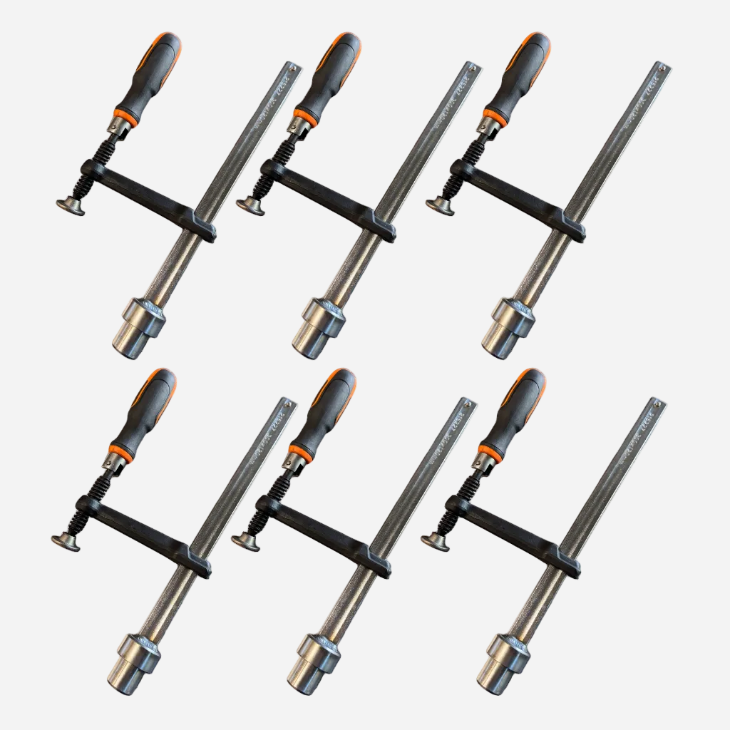 Kit de 6 pinces de serrage PRO 120x300 Ø28