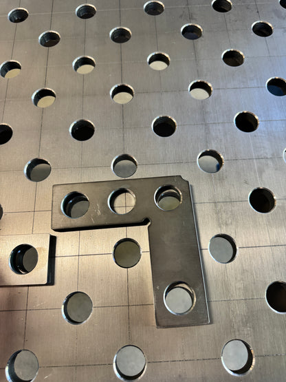 Squadra Piana 150x150 mm Ø28 10 mm