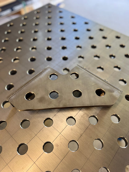 Clamping Square Right 250x250x60 Ø28 10 mm