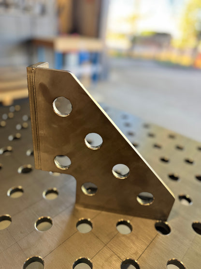 Clamping Square Right 250x250x60 Ø28 10 mm