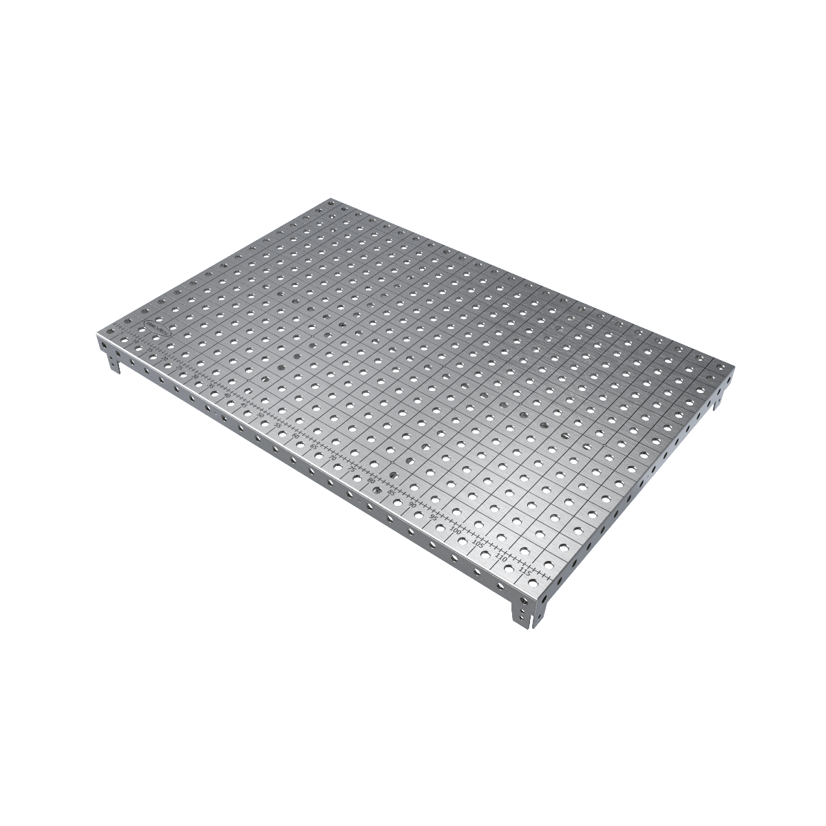 Piano del Tavolo da Saldatura MasterPlat MAX 1200x800 con Staffe d'Angolo 