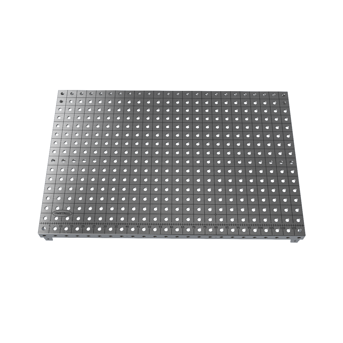 Piano del Tavolo da Saldatura MasterPlat MAX 1200x800 con Staffe d'Angolo 