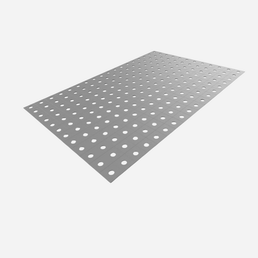 Piastra in acciaio inossidabile perforata 900x600 1mm per tavolo da saldatura 