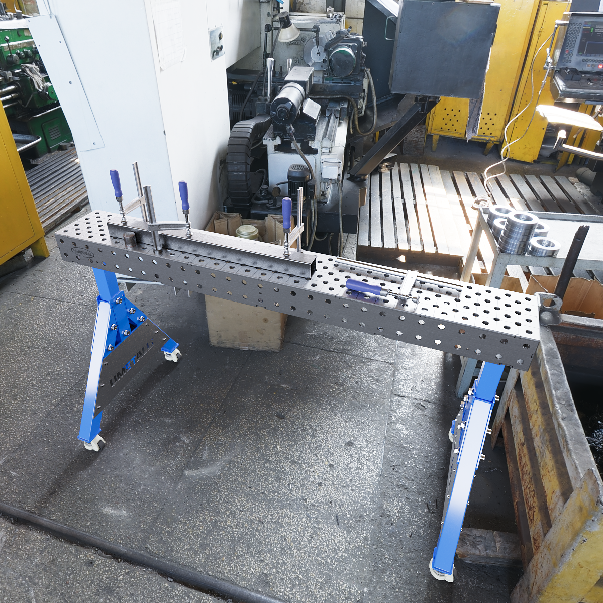 Welding Support 1500x200x100 on wheels