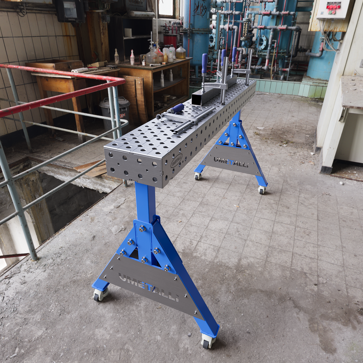 Welding Support 1500x200x100 on wheels