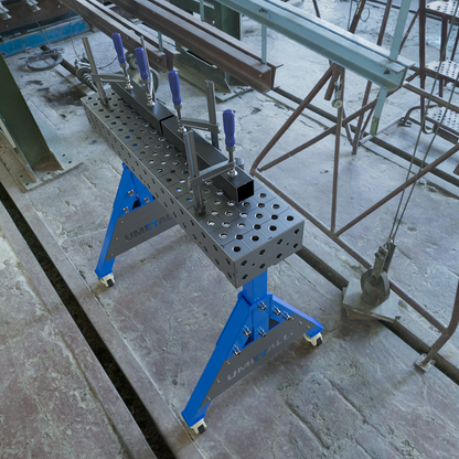Supporto per saldatura 900x200x100 su ruote 