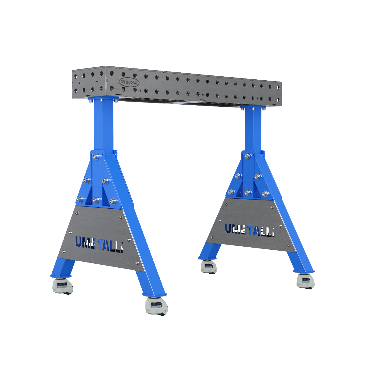 Supporto per saldatura 900x200x100 su ruote 